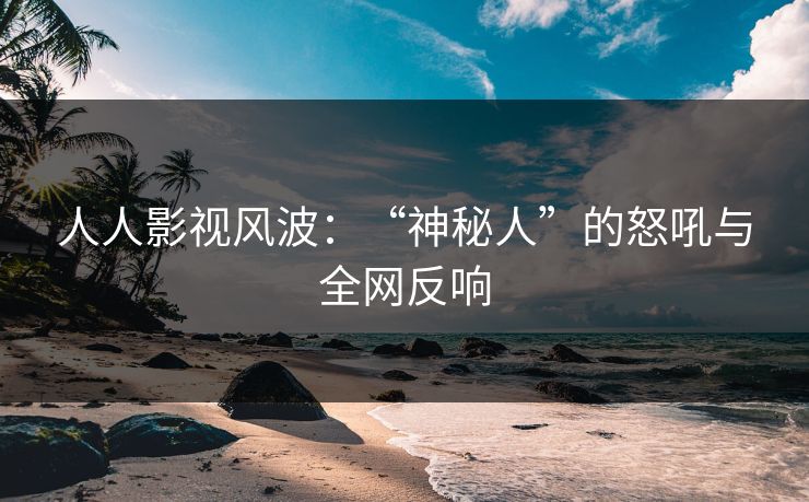 人人影视风波:“神秘人”的怒吼与全网反响